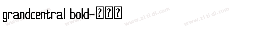 grandcentral bold字体转换